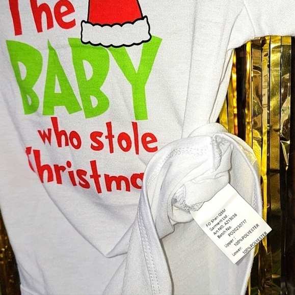 NWT Baby Grinch Who Stole Christmas Plush Toddler Bib Outfit Holiday Party Set - Picture 3 of 4